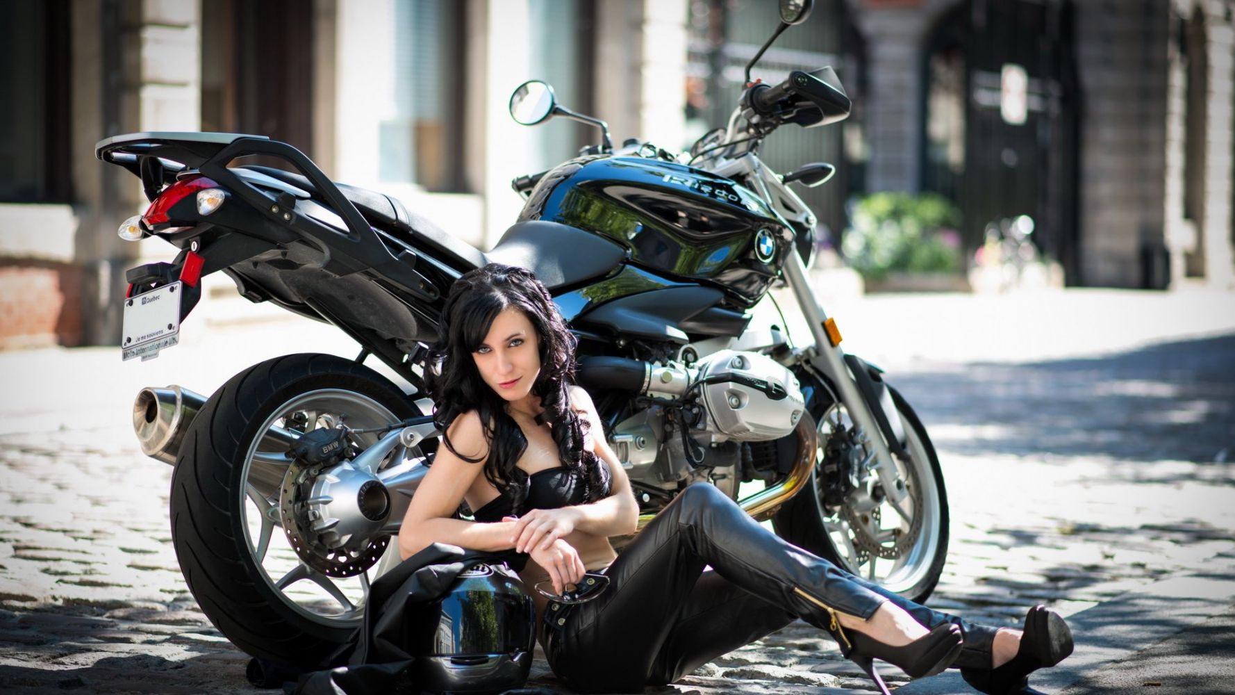 European women on bikes in St. Georges